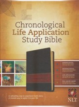 NLT Chronological Life Application  Study Bible, Leatherlike Brown/Tan