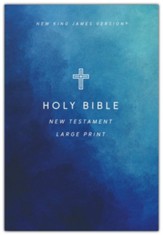 NKJV Large Print Outreach New Testament, Comfort Print--softcover, geometric