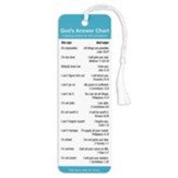 God's Answer Chart Bookmark with Tassel