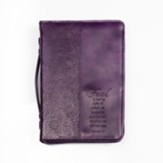 Faith is Being Sure Bible Cover, Purple, Medium