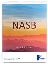 NASB 2020 Giant-Print Text Bible--soft leather-look, maroon - Slightly Imperfect