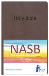 NASB 2020 Ultrathin Text Bible--softcover, brown