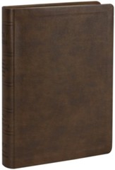 NASB 2020 Wide Margin Reference Bible--soft leather-look, brown - Slightly Imperfect