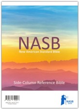 NASB 2020 Side-Column Reference Bible--genuine Leather, black