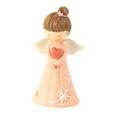 Angel with Heart Figurine, Peach
