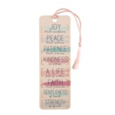 Joy, Peace, Patience, Kind Bookmark with Tassel