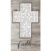 Faith, Cross, Wall Plaque
