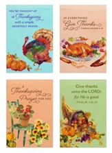 Thanksgiving Prayers, KJV, Box of 12 Assorted Cards