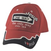 One Way Jesus Cap Red