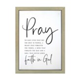 Pray, Framed Bullnose Art