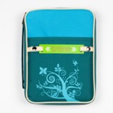 Scripture Message Tag Bible Cover, Medium, Teal