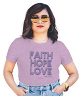 FHL Retro Shirt, Candy Hearts Heather, Large
