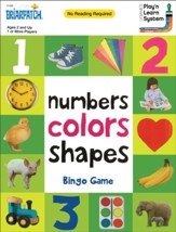 Numbers, Colors and Shapes Bingo