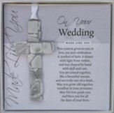 On Your Wedding Mosaic Cross Ornament