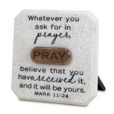 Pray, Stone Plaque