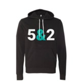 5 & 2 Hooded Sweatshirt, Black, Large