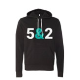 5 & 2 Hooded Sweatshirt, Black, Medium