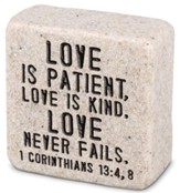 Love is Patient, Shelf Sitter Stone