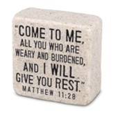 Come To Me Cast Iron Scripture Stone