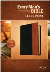 NIV Every Man's Bible, Large-Print; Imitation leather, Black  & Brown