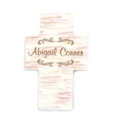 Personalized, Cross, with Name, Pink
