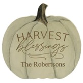 Personalized, Pumpkin Sign, Harvest Blessings