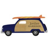Personalized, Station Wagon Shape Sign, with Name