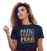 Faith Over Fear, Athletic Navy, XX-Large