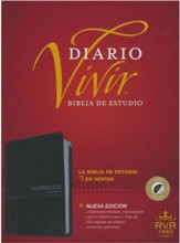 Biblia de estudio del diario vivir RVR60, DuoTono, Soft Imitation Leather, Onyx, With thumb index