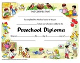 Preschool Diploma (Pack of 30)