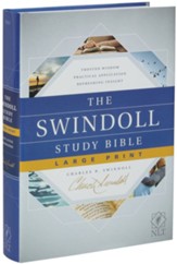 NLT The Swindoll Study Bible Large Print Hardcover - Slightly Imperfect