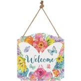 Butterfly Welcome Metal Wall Décor