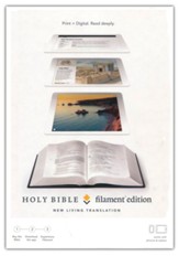 NLT Filament Bible, Gray Clothbound Hardcover - Imperfectly Imprinted Bibles