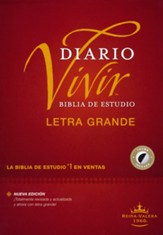 RVR60 Biblia de estudio del diario vivir, letra grande, RVR60 Large-Print Life Application Study Bible--hardcover, indexed