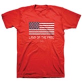 Land of the Free Shirt, Red, XX-Large