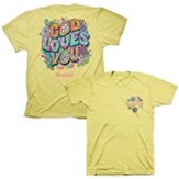 God Loves You Shirt, Corn Silk, Medium