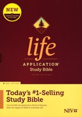 NIV Life Application Study Bible, Third Edition--hardcover, red letter - Slightly Imperfect