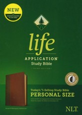 NLT Life Application Personal-Size Study Bible, Third Edition--soft leather-look, brown/tan (indexed)