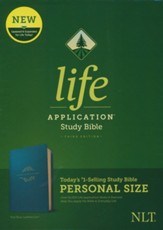NLT Life Application Personal-Size Study Bible, Third Edition--soft leather-look, teal