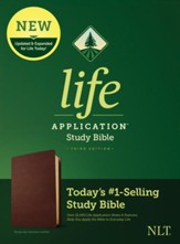 NLT Life Application Study Bible, Third Edition--Value Edition, Burgundy Genuine Leather - Imperfectly Imprinted Bibles