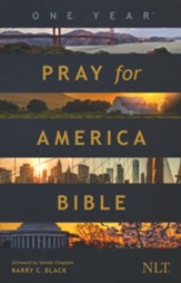The NLT One Year Pray for America Bible, softcover