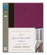 NIV Journal the Word Bible, Large  Print, Imitation Leather, Pink/Brown