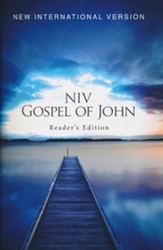 NIV Pocket Gospel of John, Reader's Edition, Softcover with Blue Pier