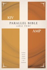 KJV and Amplified Parallel Bible, Large Print, Hardcover