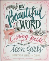 NIV Beautiful Word Coloring Bible for Teen Girls, Hardcover