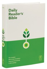 NLT Daily Reader's Bible, hardcover - Slightly Imperfect