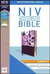 NIV Thinline Bible Compact Purple, Imitation Leather - Slightly Imperfect
