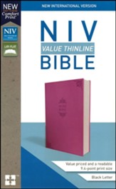 NIV Value Thinline Bible Pink, Imitation Leather