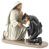 Jesus and Police Officer Figurine