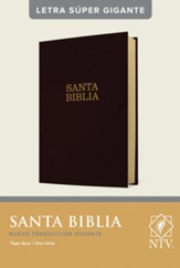 NTV Santa Biblia, letra súper gigante (NTV Holy Super Giant-Print Bible--hardcover, burgundy) - Imperfectly Imprinted Bibles